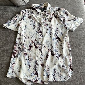 CYNTHIA ROWLEY - snakeskin blouse